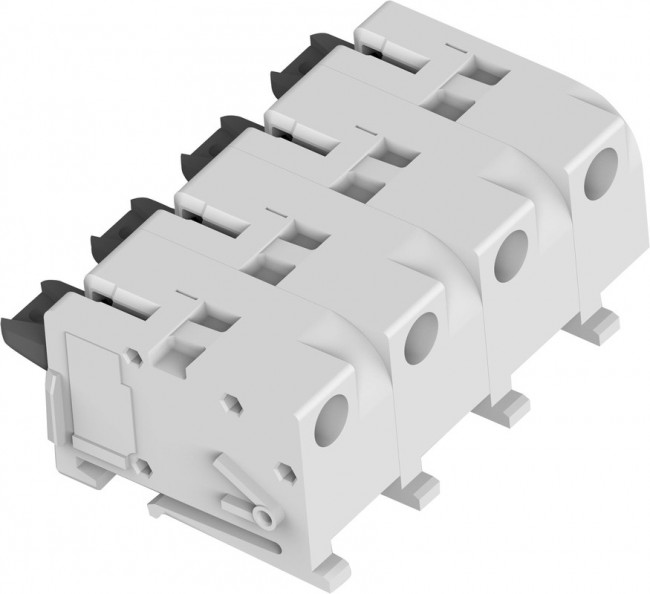 2318582-4, Fixed Terminal Blocks 8MM CONN ASSY, 4 POS WIREMATE 2-PIECE