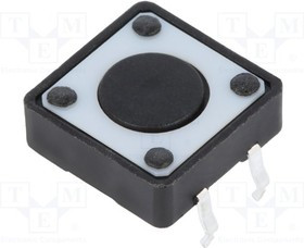 1437565-2, Микропереключатель TACT, SPST-NO, Пол: 2, 0,05A/24ВDC, THT, нет