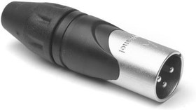 AX3M, XLR Connector, Plug, Straight, Cable Mount, 3 Poles, 14AWG AX3M, XLR Connector, Plug, Straight, Cable Mount, 3 Poles, 14AWG