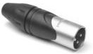 AX3M, XLR Connector, Plug, Straight, Cable Mount, 3 Poles, 14AWG AX3M, XLR Connector, Plug, Straight, Cable Mount, 3 Poles, 14AWG