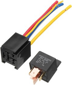 40А-30А, Реле 5ти-контактное с разъемом 12В-24В (аналог StarLine) ПЗИ