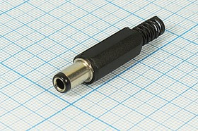 Разъём питания, штекер; №1390 штек пит DC 6,3d3,1x 9\2C\\каб\пл хвост\