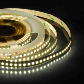 233BL, Лента светодиодная, теплый белый, 24В, 18Вт/м, 168SMD(2835)/м, 2000Лм/м, IP20, 10мм, упаковка 1м