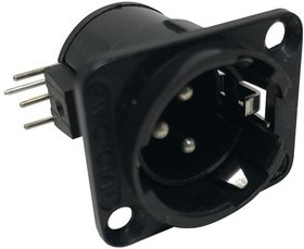 E3MRAB, XLR Connectors XLR panel mt recept