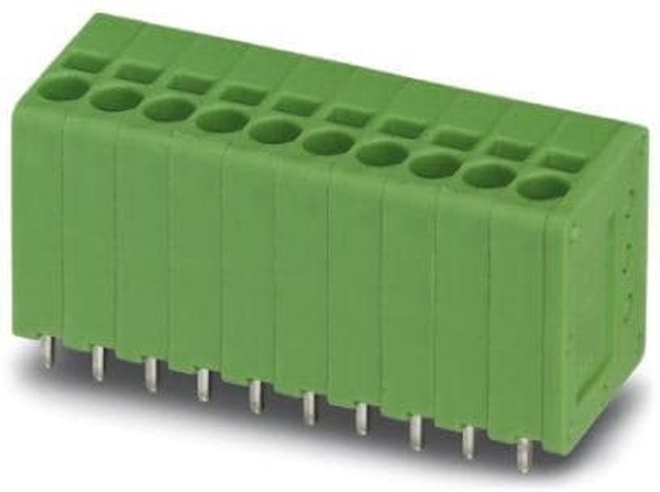 1990892, SPT 1.5/6-V-3.5 Series PCB Terminal Block, 6-Contact, 3.5mm Pitch, Through Hole Mount, 1-Row, Spring