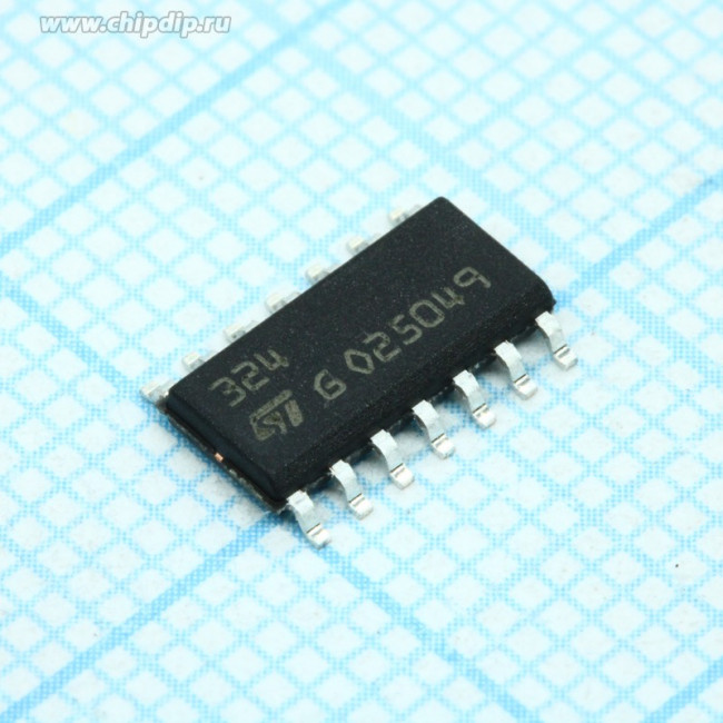 LM324DT, Счетверенный операционный усилитель общего применения [SO-14]