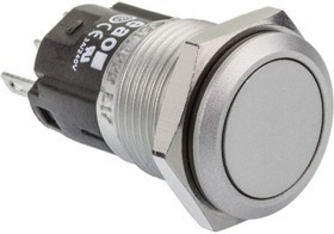 82-4151.1000, 82 Series Push Button Switch, Momentary, Panel Mount, 16mm Cutout, SPDT, 240V, IP65, IP67