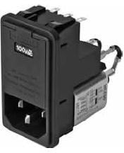 FN370-2-21, AC Power Entry Modules 2A SNAP IN 1FUSE POWER ENTRY MODULE