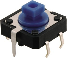 B3F-5150, Микропереключатель TACT, SPST-NO, Пол: 2, 0,05A/24ВDC, THT, нет