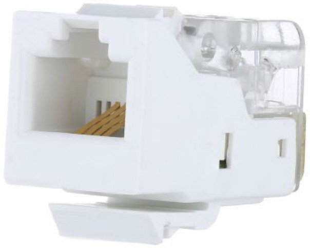 Механизм розетки телефонной RJ-12 6 контактов белый LK45 855600
