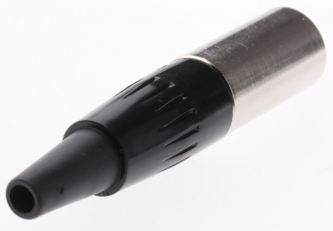 TA4MX, Conn Mini XLR Connector M 4 POS Solder ST Cable Mount 4 Terminal 1 Port