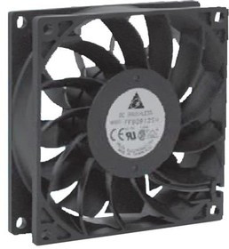 FFB0924HH, DC Fans Tubeaxial Fan, 92x25.4mm, 24VDC, Ball Bearing, Lead Wires, Locked Rotor Sensor