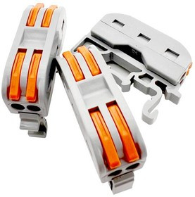 081-19-018, Соединительная проходная клемма 2 полюс на DIN-рейку СК-412-2 (0.4-2.5мм² и 0.5-4.0мм²) HLT 081-19-018, Соединительная проходная клемма 2 полюс на DIN-рейку СК-412-2 (0.4-2.5мм² и 0.5-4.0мм²) HLT