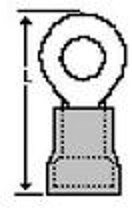 0190730087, Terminals RING-TRM 16-14 #10 NYL BLU