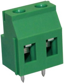 CTBP07VL/2, Клеммная колодка типа провод к плате, 7.62 мм, 2 вывод(-ов), 26 AWG, 12 AWG, 3.31 мм², Винт