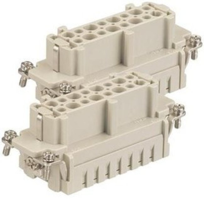 09330162712, Heavy Duty Power Connectors FEMALE INSERT 32 POLE CRIMP TERM
