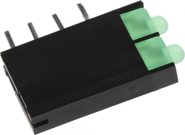 L-4060VH/2GD, Светодиодный модуль 2LEDх1,8мм/зеленый/ 568нм/5-10мкд/70°