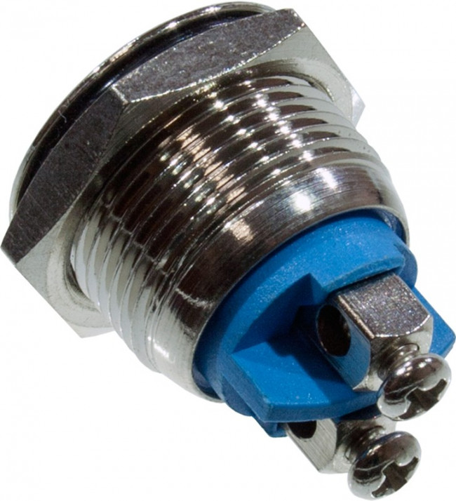 L-KLS7-PBS-M16-01D, Кнопка металлическая OFF-(ON) 36В 2А D=16мм винтовая клемма