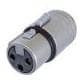 NM3FXI, XLR Connectors 3P F XLR MODULE M17X1 OUTSDE THREADS