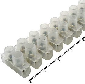 TBS-3A, Клеммная колодка винтовая типа U , 12 контактов, 3 А, 400 В, корпус нейлоновый белый