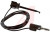 BU-1120-A-36-0, Test Leads Black Mini-Plunger to Stackable Banana Plug, 36" 20G PVC