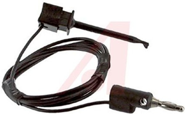 BU-1120-A-36-0, Test Leads Black Mini-Plunger to Stackable Banana Plug, 36" 20G PVC