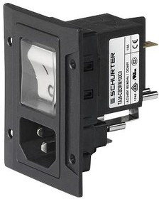 3-108-463, POWER ENTRY CONN, PLUG, 10A, 250VAC