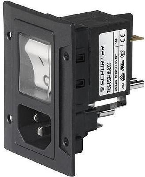 3-108-463, POWER ENTRY CONN, PLUG, 10A, 250VAC