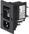3-108-463, POWER ENTRY CONN, PLUG, 10A, 250VAC