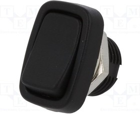 R13-213A-03, ROCKER; SPST; Pos: 2; ON-OFF; 3A/250VAC; black; none; 50m?