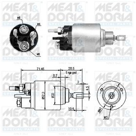 46264, Втягивающее реле стартера 46264, Втягивающее реле стартера
