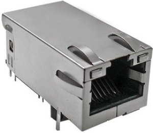 1840772-8, Modular Connectors / Ethernet Connectors MAGJACK TU 1PORT 1GBT LED PRESS-FIT