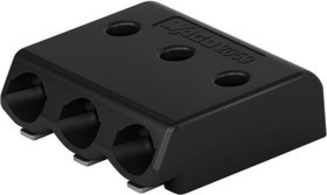 2059-323/998-403, Клеммная колодка типа провод к плате, Black, 3 мм, 3 вывод(-ов), 26 AWG, 22 AWG, 0.5 мм², Зажим