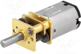 POLOLU-3064, Двигатель: DC, с редуктором, HPCB, 6ВDC, 1,5А, Ось: D профиль