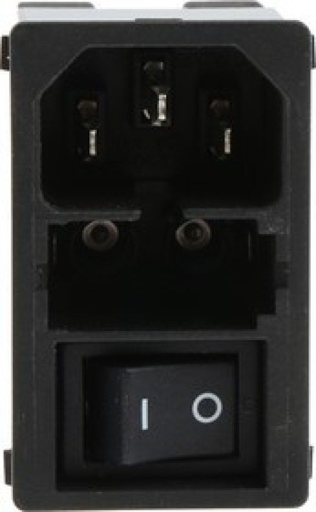 KMF1.1191.11, AC Power Entry Modules 10A 2-P SW 2-P FUSE 10A/250VAC No/Drawer
