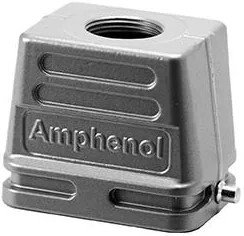 C14621R0106061, Heavy Duty Power Connectors Top Entry Low Prof. Hood SZ E10 M25