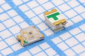 Светодиод SMD 0805=2x1.3мм, красный, 28мкд, 130град, прозрачная линза; №15575B СД SMD02013C2\кр\ 28,5\130\пр\FYLS- 0805HD\FORYARD