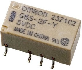 G6S-2F-Y DC5, реле 2 Form C 5В 2А 200мВт