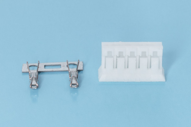 MU-5F, Разъем питания 5 контактов, гнездо на кабель, шаг 2мм