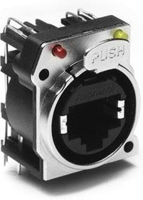 RJX8FB5HGYB, Modular Connectors / Ethernet Connectors XLRnet B Type HOR CAT5e GRN/Yellow