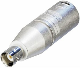 NA2MBNC, XLR Connectors 3P XLR-BNC MALE PRE-WIRED