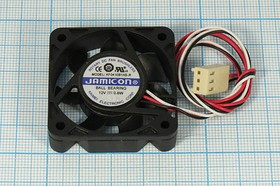 Вентилятор 40x40x10, напряжение 12В, мощность 0,8Вт, выводы 3L, подшипник качения, KF0410B1HS-R JAMI
