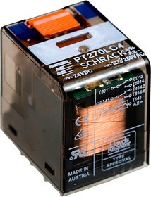 PT270LC4, 6-1415541-2, реле 2 Form C 24В 12А/240В со свет+диод