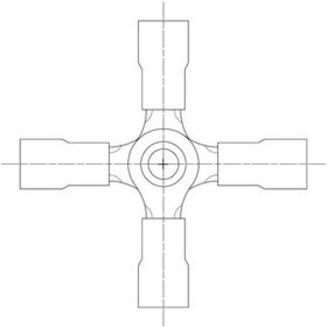 19204-0003, Terminals 4-WAY INSULKRIMP CON P CONNECTOR (A-2XCX)