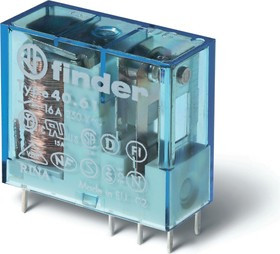 Finder, Миниатюрное реле; 1 перекидной контакт 16А ;= 12В Чувст. пост. тока;, 406170120000