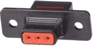 SQR320700, Heavy Duty Power Connectors 3Pos 20awg Rear Mnt Rcpt Socket LC