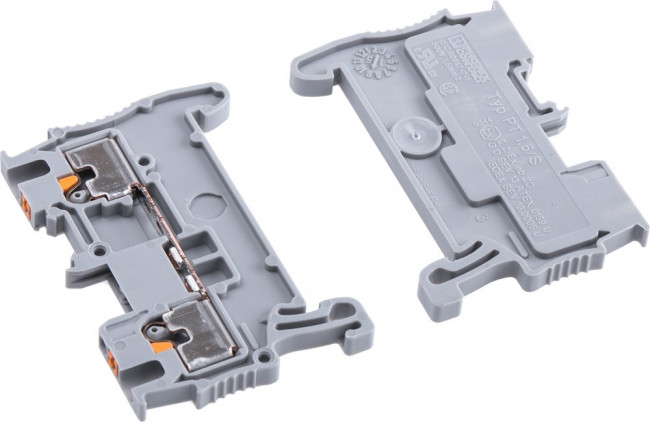 PT 1,5/S, Проходные клеммы, тип подключения Зажимы Push-in, количество точек подсоединения 2 PT 1,5/S, Проходные клеммы, тип подключения Зажимы Push-in, количество точек подсоединения 2