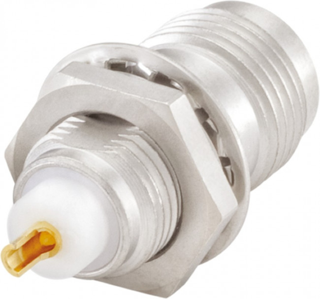 56K504-200N5, jack Panel Mount TNC Connector, 50, Solder Termination, Straight Body