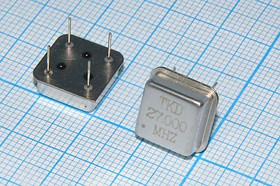 Кварцевый генератор 27МГц 3.3В,HCMOS/TTL в корпусе HALF=DIL8, гк 27000 \\HALF\CM\3,3В\\TKD