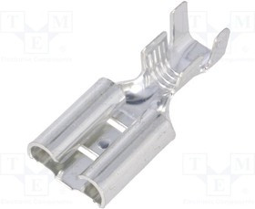 3835T.67, Наконечник: плоский, 9,5мм, 1,2мм, "мама", 4-6мм2, обжим, на провод